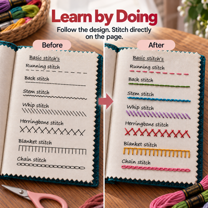 PetalWoven Embroidery Booklet + Starter Kit